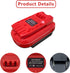 V20 Adapter Use for Craftsman 20V Cordless Tools,for Dewalt 20V 60V and for Milwaukee 18V M18 Li-on Battery Convert to Craftsman V20 Battery,Power...