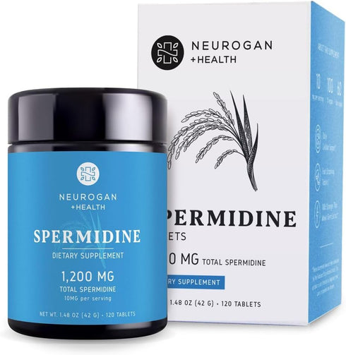 Neurogan Spermidine Supplement - 1200mg - 99% Pure 100x More Potent Than Rice & Wheat Germ Extract - for Cellular Health, Anti-Aging & Energy* - M...