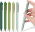 6Pcs Retractable Gel Ink Pens, 0.5mm Black Fine Point, Quick Dry, Smooth Writing, Aesthetic Morandi Gel Pen for Journaling Note Taking School Offi...