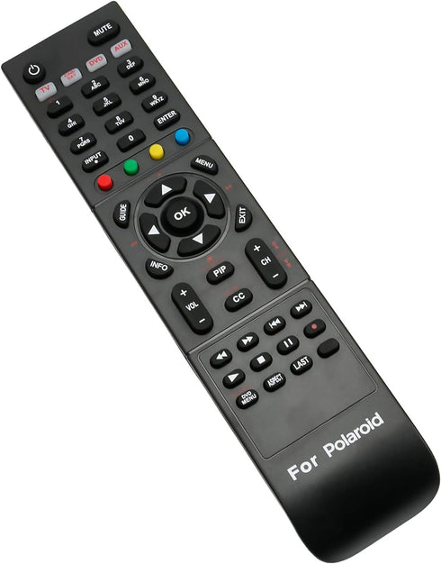 RC-201 Replacement Remote Control fit for Polaroid TV 1913-TDXB 4011TLXB 2611-TLXB 4641-TLXB 3211-TLXB TLA-04641C 4241-TLXB TDA-02610C FLM-4034BH ...