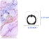 Transparent Heart Cell Phone Ring Holder Kickstand,360 Rotation Clear Heart Cell Phone Finger Ring Grip Stand for Phones,Pad...
