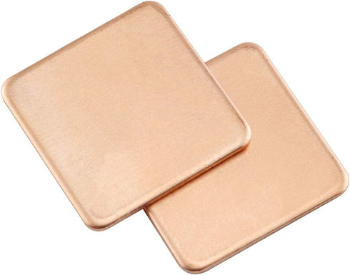 E-outstanding 20pcs 20x20x1.2mm DIY Cooling Heatsink Copper Shims Purplish Red Thermal Pad for Laptop IC Chipset GPU CPU...