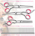 6 in 1 Professional Stainless Steel 4CR Safety Round Tip Dog Grooming Scissors, Anti-Rust Shears Cat Grooming Scissors Pet Kit, Thinning Straight ...