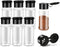 6 Pcs Plastic Spice Jars with Shaker Lids, 3 oz Seasoning Containers, Round Empty Spice Bottles Storage Clear Seasoning Bottles Storage Spice, Pep...