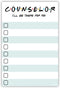 Counselor Gift - to Do List Sticky Notes | Psychologist & Mental Health Therapist List Notepad | I'll Be There for You | School Guidance Counselor...