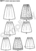Simplicity 8211 Women's Dirndl Pocketed Skirt Sewing Patterns, Sizes 4-12...