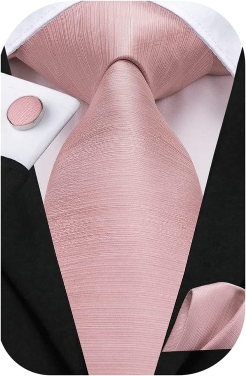 Dubulle Mens Paisley Striped Tie WOVEN Necktie for Men and Handkerchief Cufflinks Set Wedding Formal Business...