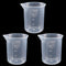 100ml/3.4oz Plastic Graduated Beaker (3 Pack), Transparent PP Measuring Cup Mixing Cup for Kitchen Lab...