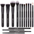 DUcare Makeup Brushes 15Pcs Premium Synthetic Kabuki Makeup Brush Set, Professional Foundation Concealers Powder Blush Blending Face Eye Shadows B...