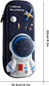 3D Astronaut Pencil Case for Kids Boys, Waterproof Pencil Box with Compartments Pen Pouch (Dark Blue)......