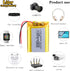 3.7V Lipo Battery 1200mAh Rechargeable Lithium ion Polymer Battery 103040 Lithium Polymer ion Battery with JST Connector...