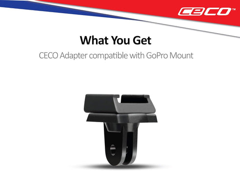 CECO-USA Mount for F-Series Bicycle Headlight Compatible with GoPro Adapter...