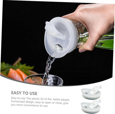2pcs Cold Water Bottle Plastic Lid Water Jug Airtight Covers Water Jug Lids Water Carafes Lids Pitcher Lid Replaceable Jug Lid Water Pitcher Stopp...
