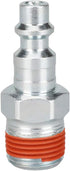 WYNNsky Industrial Type 3/8'' MNPT Zinc-Plated Plug with Sealant, 2 Pieces Air Tools Accessories Air Fittings Kit...