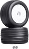 PreGlued 1/18 Buggy Tires 2PCS Front Tires 8mm Hex Wheels for Wltoys Losi Mini-T 2.0 HPI HSP 1/18 RC Off-Road Car (White Rims)...
