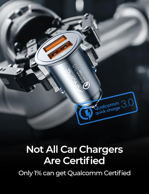 Super Fast Car Charger USB Fast Charge AINOPE Android Car Charger Adapter 45W All Metal Lighter USB Charger Quick Charge for iPhone 15/14/13/12/11...