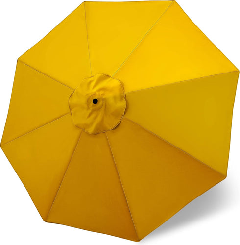 MASTERCANOPY Patio Umbrella 9 ft Replacement Canopy for 8 Ribs-Gold...