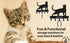 Cat #17 Key Rack - Small 6 inch Wide - Made in USA; Wall Mounted Holder for Home and Office...
