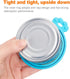 ZukoCert 4-Pack Cat Dog Food Can Lids, Pet Food Can Lids Fit Three Different Size Standards, With Two Spoons, Fits Most Cat And Dog Cans...