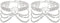 ELABEST Rhinestone Ankle Bracelets Crystal Tassel Anklet 2pcs Boho High-heeled Tennis Foot Chain Wedding Jewelry Accessories For Women and Girls...
