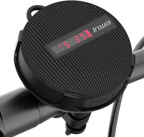 Inwa Portable Bluetooth Speaker, Bike Speaker with Speed Display, Wireless Speaker with 480 Mins Super Long of Playtime. Decent Sound, Compact Siz...