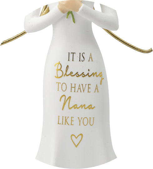 Pavilion Gift Company It is A Blessing to Have A Nana Like You - 5.5 Inch Angel Figurine, White...