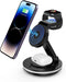 Wireless Charger, 4 in 1 15W Fast Charging Station Magnetic Adsorption,Colorful Light, Qi Foldable Rotatable charger Stand for iPhone 15/14/13/12 ...