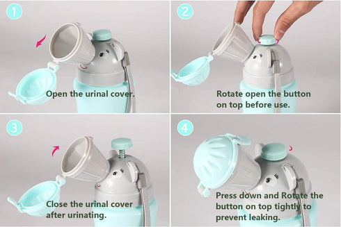 ONEDONE Portable Potty Baby Child Potty Urinal Emergency Toilet for Camping Car Travel and Kid Potty Pee Training (Blue)...