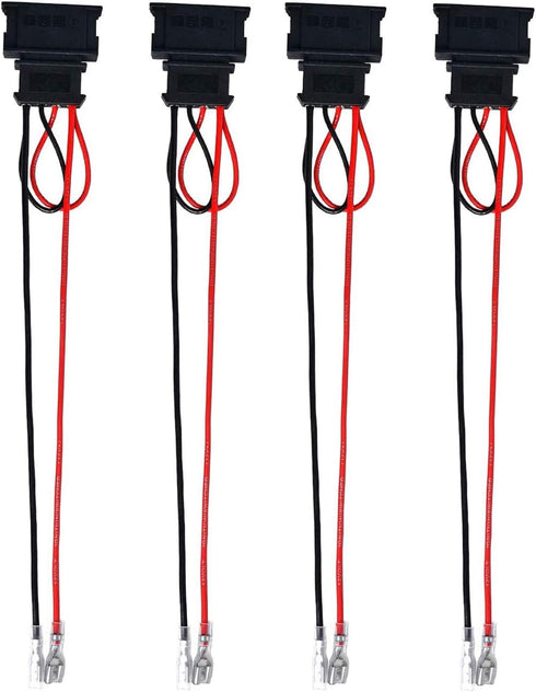 4 Pack Speaker Wire Harness Adapter Replacement for Volkswagen Speaker Harness VW Jetta GLI GTI Beetle Golf Passat Polo Car Speaker Connector Harn...