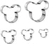 Mouse Cookie Cutter Sandwich Cutters for Kids DIY Lunchbox Bento Box Fruit Cutters Vegetable Cutters for Children Boys Girls, Pack of 5...