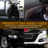Qasim 1-Pair 100MM White+Amber Switchback 132SMD 4014 LED Halo Ring Angel Eyes DRL Warning Lights 12V...