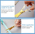 Gold Scissors 6.3 ", Craft Scissors with Stainless Steel Blade with Acrylic Clear Handle, All Purpose Office Scissors for Teachers, Cutting Shears...