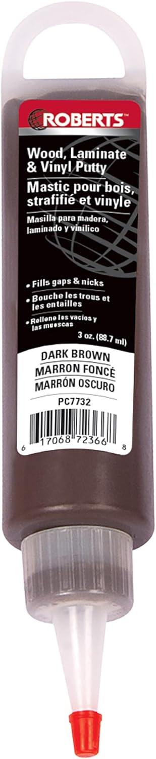 ROBERTS Repair Putty for Wood, Laminate and Vinyl - Dark Brown (3 oz.)...