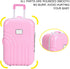 Baby Suitcase Toy Cute Plastic Dolls Travel Suitcase Mini Size Trolley Case Carry On Luggage Simulation Rolling Suitcase Toy()...