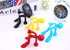 Creative Wall Climbing Villain Refrigerator Magnets, Magnet Key Hanging (Orange, Blue, Red, Green)...
