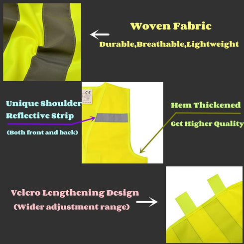 Hi Vis Kids Safety Vest| Lightweight,Adjustable & Comfy |Toddler Safety Vest,Reflective Vest Kids,toddler construction vest for Cycling & Running...