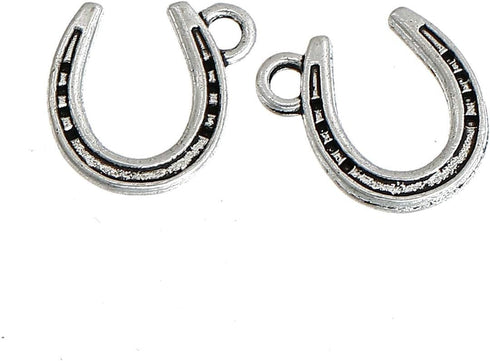 JGFinds Western Lucky Horseshoe Charms for Western Jewelry Making, Bulk 95 Pack - DIY Horseshoe Charms for Necklace, Earring Making or Country Cha...