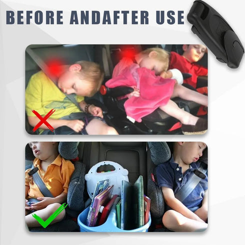 4Pcs Seatbelt Adjuster, Non-Slip Comfort Shoulder Neck Strap Positioner, Car Seat Belt Clips Protect Shoulder and Neck for Kids/Adults, Universal ...