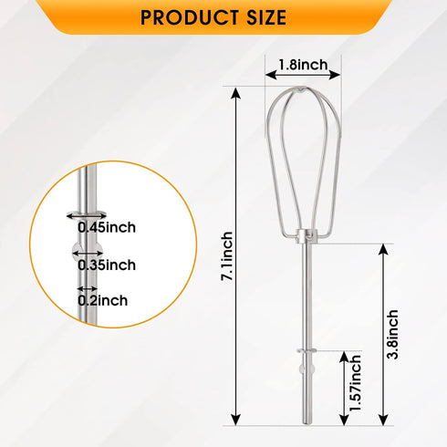 Hand Mixer Beaters that works with KitchenAid KHM5APWH7...