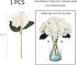 Kimura's Cabin 6pcs Fake White Flowers Artificial Silk Hydrangea Flowers Bouquets Faux Hydrangea Stems for Home Table Centerpieces Wedding Party D...