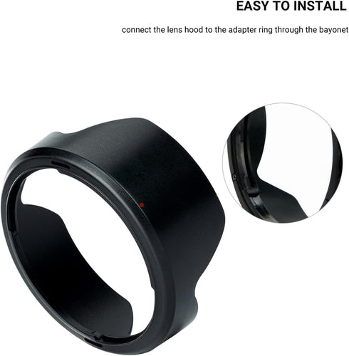 Lens Hood for Canon RF 15-30mm F4.5-6.3 IS STM Lens on EOS R6 Mark II EOS R Series Camera, Reversible Lens Shade Replace Canon EW-73E Lens Hood, C...