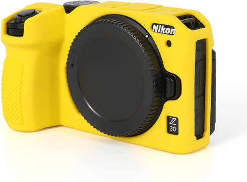 Rieibi Z30 Case, Soft Silicone Protective Case for Nikon Z30 Digital Camera, Lightweight Nikon Z30 Camera Case Cover Grip Body Skin - Yellow...