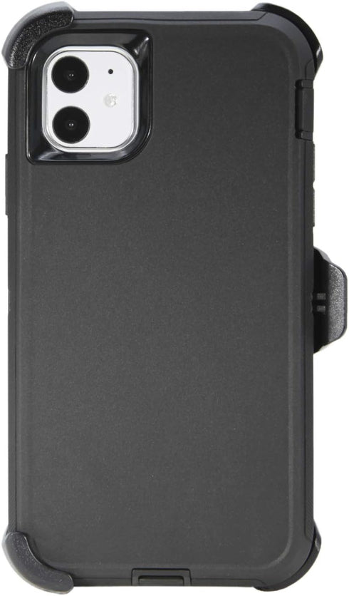 WallSkiN Case for iPhone 11 (6.1") Heavy Duty Full Body Military Grade Drop Protection Carrying Cover Holder | Holster for Men Belt with Clip Stan...