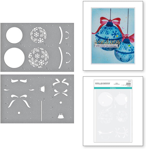 Spellbinders Snowflake Ornaments Stencil, Clear...