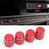for 11th Gen Civic Air Conditioning Shift Knob Cover A/C Climate Control Engine Start/4PCS for Honda Civic 2022-2024 for Honda CRV 2023-2024(Red 4...