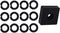 (12 Sets) 3/8" Impact Retaining Ring Clip Impact Friction Ring with O-Ring for Milwaukee Electric/Pneumatic Type Impact Wrench, Retainer Ring Anvi...