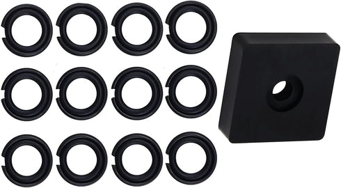 (12 Sets) 1/2" Impact Friction Ring Retaining Ring Clip with O-Ring for Milwaukee Electric/Pneumatic Type Impact Wrench, Retainer Ring Anvil Insta...
