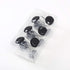 CHICTIE Black Shower Curtain Hooks Rings Crystal,Diamond Decorative Shower Curtain Hooks,Set of 12 Stainless Steel Rust-Proof Round Rhinestones Sh...