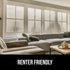 Gorilla Guard Two Way Sun Blocking Window Privacy Film, Strong Static Clings to Glass Windows, Peel and Stick, Removable No Residue Stickers, Deco...