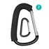 Belle 2 Pack Stroller Hooks - Large Carabiner Clips for Shopping Bags, Diaper Bags and Baby's Accessories...